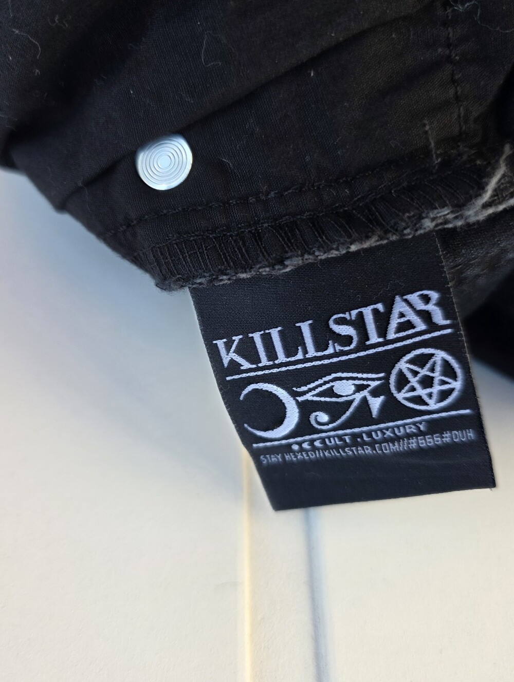 Killstar Grave Slave Skinny Goth Pentagram Occult Denim Jeans Size Small - Picture 14 of 15